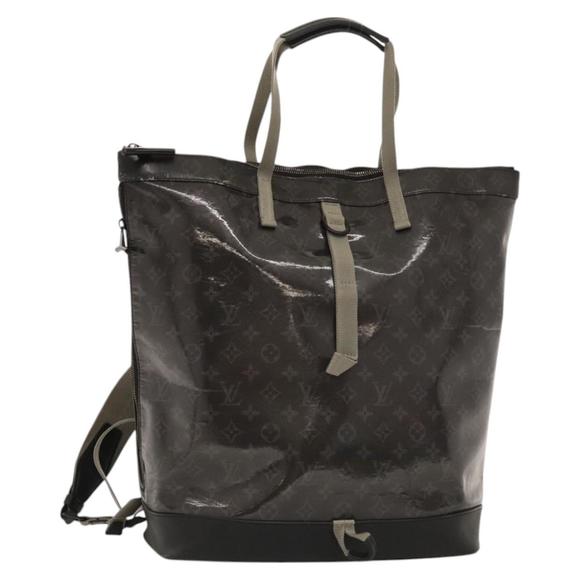 LOUIS VUITTON Monogram Eclipse Glaze Zipped Tote Backpack M43900 LV Auth bs23583 - Picture 1 of 16